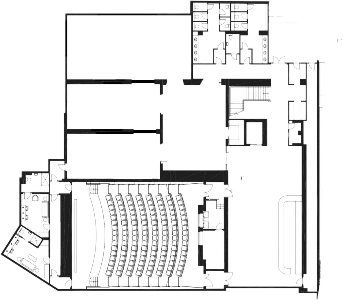 Scroll Forward floor plan at Ham Yard Hotel